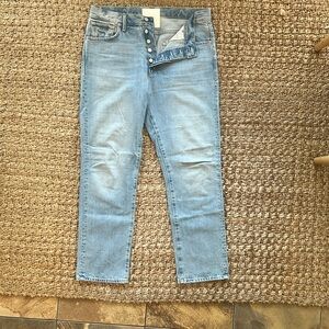 MOTHER Light Blue Straight Leg Jeans